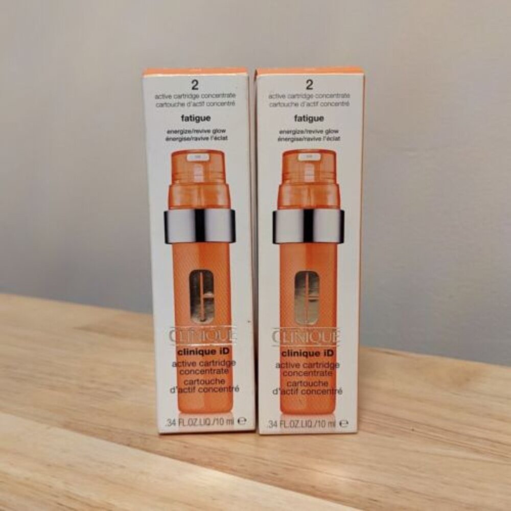 2X Clinique iD Concentrate Fatigue (Revive Glow), 10ml NIB